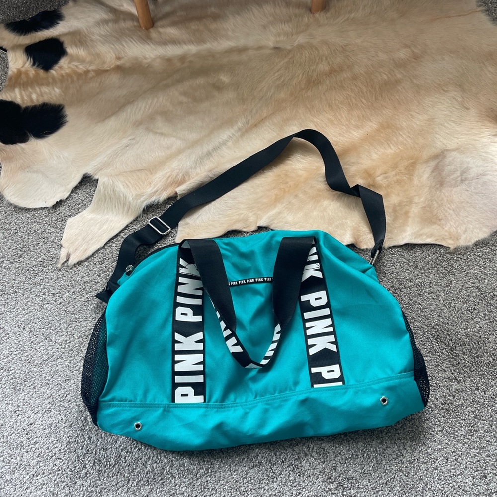 Teal PINK Duffel Bag